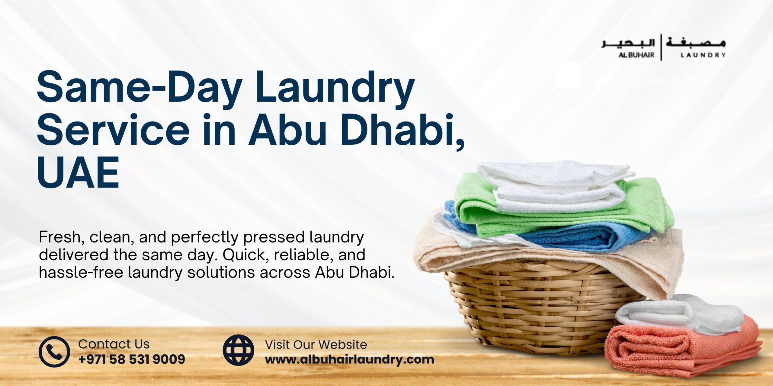 Same Day Laundry Service in Abu Dhabi, UAE
