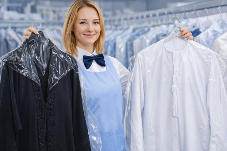 abaya and kandura dry cleaning service in Abu Dhabi